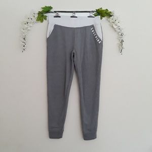 PINK VS sz:s Gray/White Tie Jogger Sweatpants